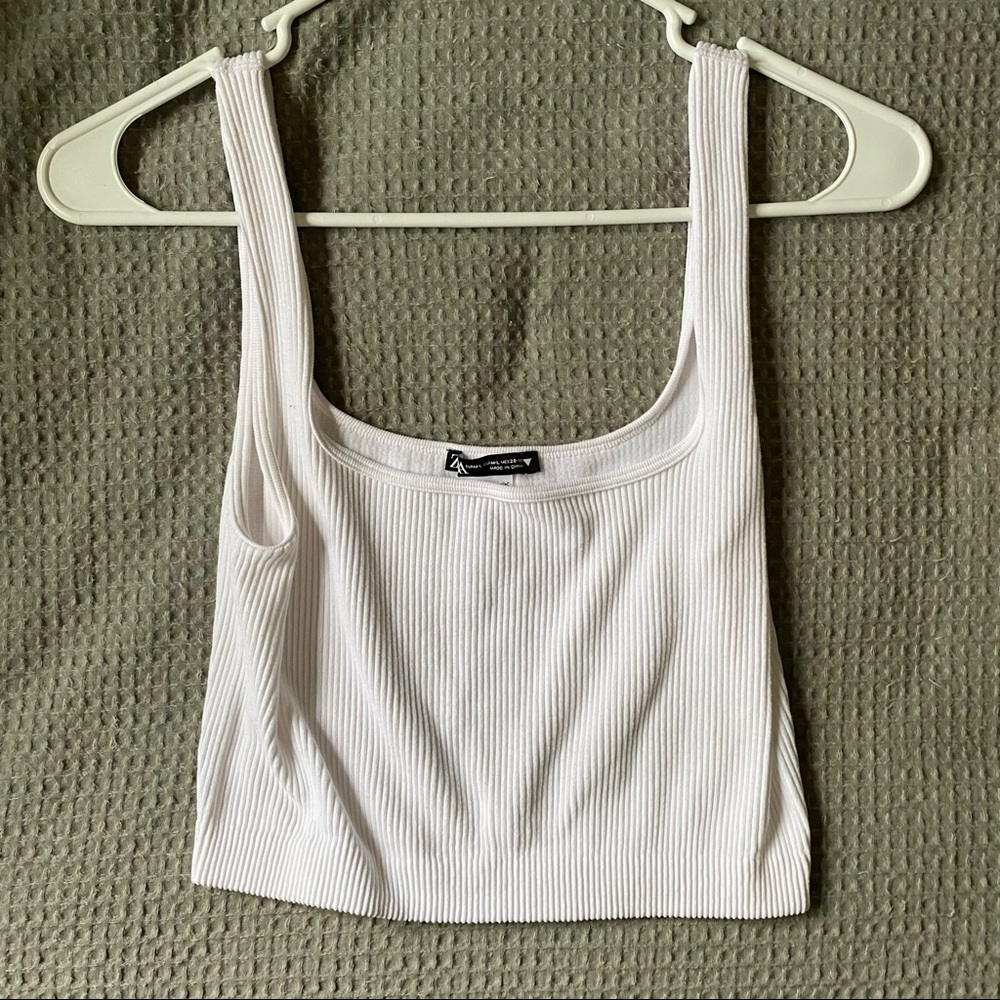 Zara seamless square neck tank